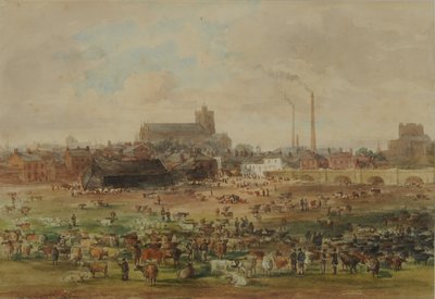 Die Sands, Carlisle - Der Viehmarkt von William Henry Nutter